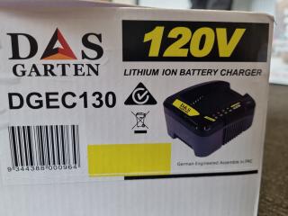 DAS Garten 120V Lithium Ion Battery Charger DGEC130