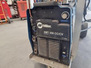 Miller XMT 350 CC/CV Welder with Miller 70 Series Wire Feeder
