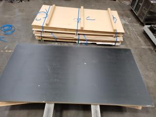 2 Sheets of Laminex Black Woodgrain MDF (2440x1220x18mm)