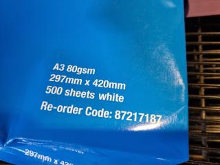 Assorted Office A3 and A4 Paper and Bksnk Label Sheets