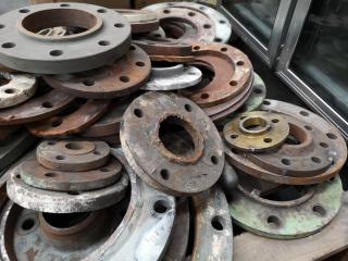 Assorted Heavy Industrial Pipe Covers and Rings