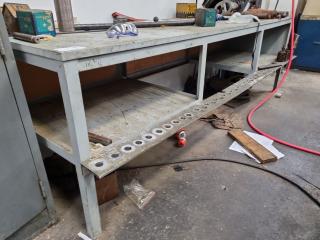 Sturdy Workshop Low Table Storage Shelf Bench