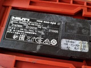 Hilti 22V Cordless Adhesive Dispenser HDE 500-A22