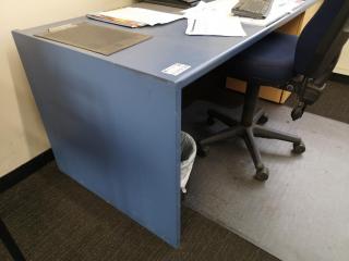 Office Workstation Desk w/ Chair & Mobile Drawers
