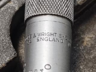 Vintage Moore & Wright Depth Gauge Set