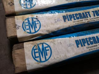 6x Vintage EMF Pipe craft 7010 Cellulose Type Welding Electrodes