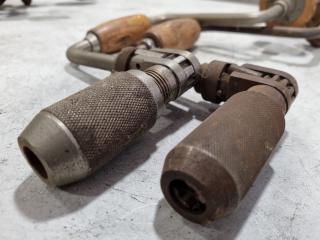 5x Assorted Vintage Hand Drills