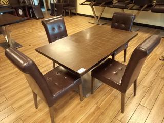 Cafe Table and Four Chairs