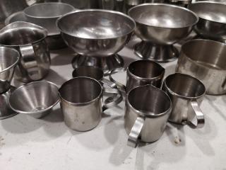 Assorted Stainless Steel Restaurant Teapots, Bowls, Pitchers & More