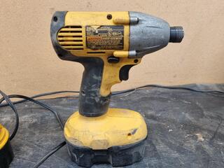 2x DeWalt Cordless 18V Drills w/ Chargers & Batteries