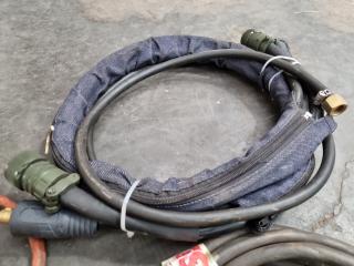 Assorted Industrial Welding Cables, Accessories, Components