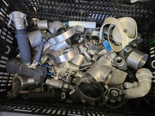 Large Lot of Stainless Steel Fittings and Industrial Supplies 