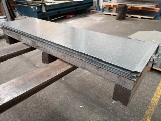 60+ Galvanised Steel Sheets, 1200x340x0.8mm Size