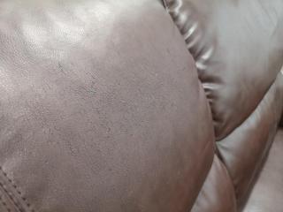 2-Seater Faux Leather Sofa Couch