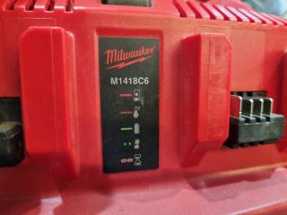 Milwaukee Six Pack Sequential Battery Charger M1418C6