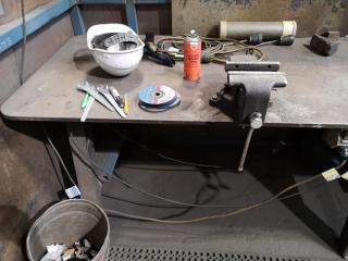 Heavy Steel Workshop Workbench