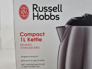 Russell Hobbs 1L Stainless Steel Compact Kettle, New