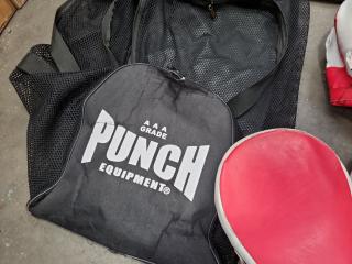 Assorted Boxing Gloves, Punching Pads