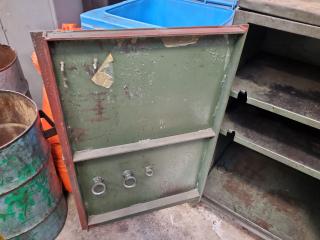 Vintage All Steel Mobile Workshop Cabinet