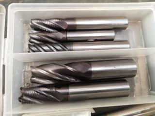 Assorted Lot of Milling End Mill Bits & More