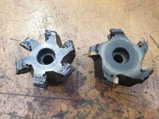 2 x Milling Face Cutters