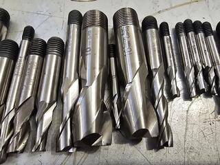 Large Lot of Milling Cutters 