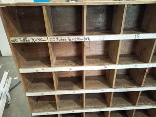 Large Timber Workshop Shelving Unit