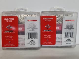 2x SRAM PowerChain 10-Speed Chains PC1031