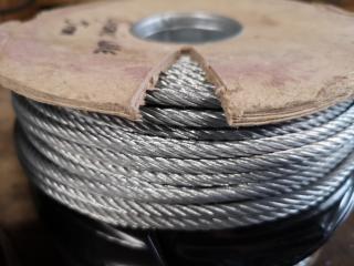 2x Spools of Steel Sizmic Wire, 5mm & 2.5mm Diameters