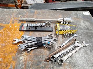 Assortment of Wrenches and Sockets