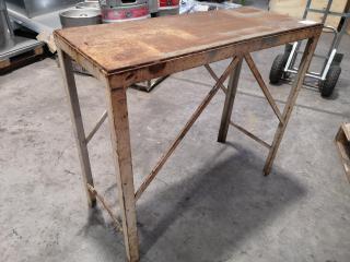 Small Heavy Duty Steel Workshop Table