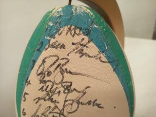 1995 Rugby World Cup Game Used All Blacks vs Wales Signed Ball