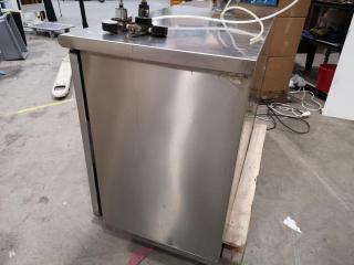 Stainless Steel Commercial Beer Fridge w/ Tap (Faulty)