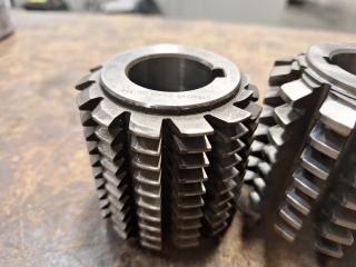 5 x Gear Hobber Cutters