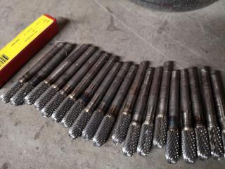 Assorted Grinding Spindles, Disks, Ball Nose Cylinders