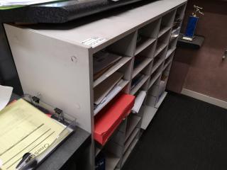 Office Pigeon-hole Type Storage Shelf Shelving Unit