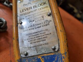 1.6-Ton Ratchet Lever Chain Block by Pacific Hoists