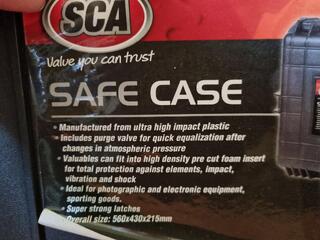 2x SCA Safe Cases, Xtra Large Size, Unused