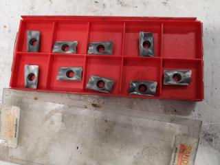 3x Partial Sets of Mill Cutter Index Inserts by Iscar & Sandvik