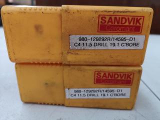 2x Sandvik Coromant CoroCut Capto C4 Indexable Boring Tools