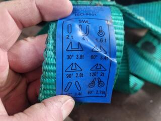32x Lifting Straps / Slings, 2-Ton Capacity