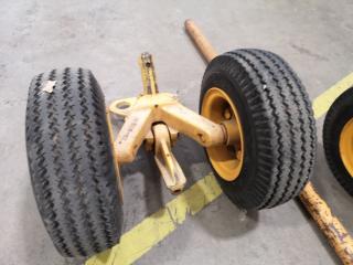 MD 500 Helicopter Ground Handling Skid Wheel Set