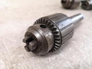 3x Morse Taper Mount Drill Chucks