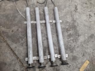 4x Hydraulic or Air Actuated Table Lifting Legs