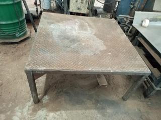 Square Steel Table