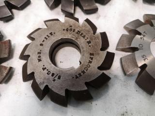 12x Assorted Gear Mill Cutters