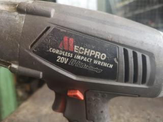 Mechpro 20V Cordless Impact Wrench, Tool Only