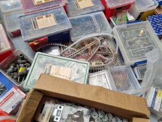 Large Lot Assorted Screws, Nails, Bolts, & Other Fastening Hardware