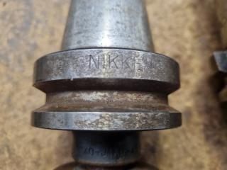 3x Assorted BT40 Tool Holders by Nikken and Laip