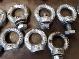 23x Assorted Lifting Eyes, Hooks, Bow & D Shackles